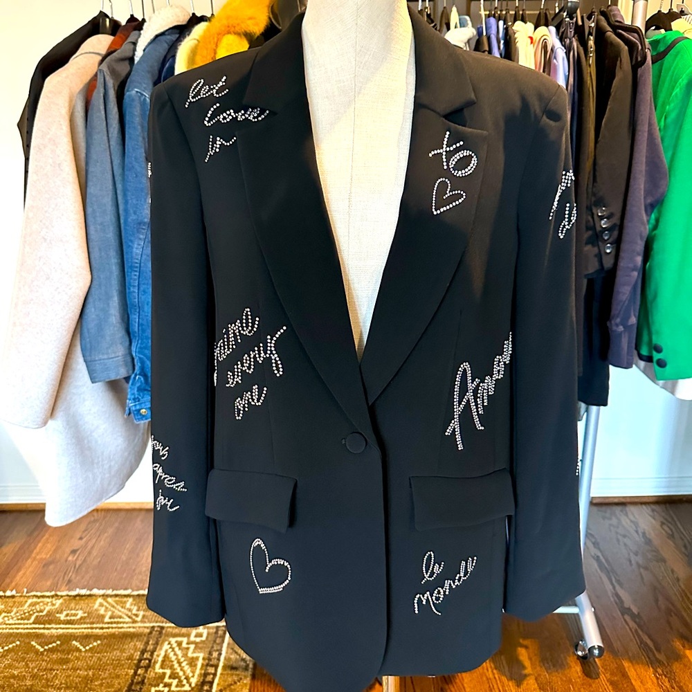 Cinq-a-sept bling blazer